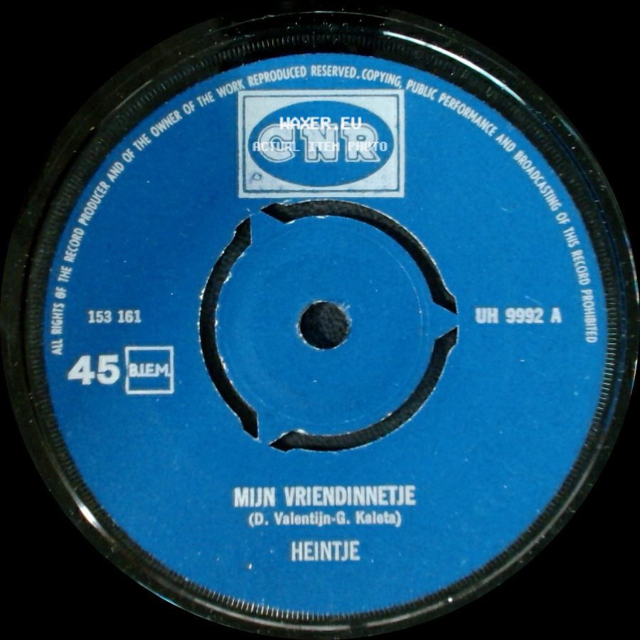 Heintje - Mama Vertel Me / Mijn Vriendinnetje side B