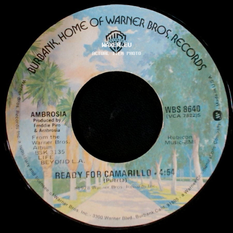 Ambrosia - Ready For Camarillo / How Much I Feel side A