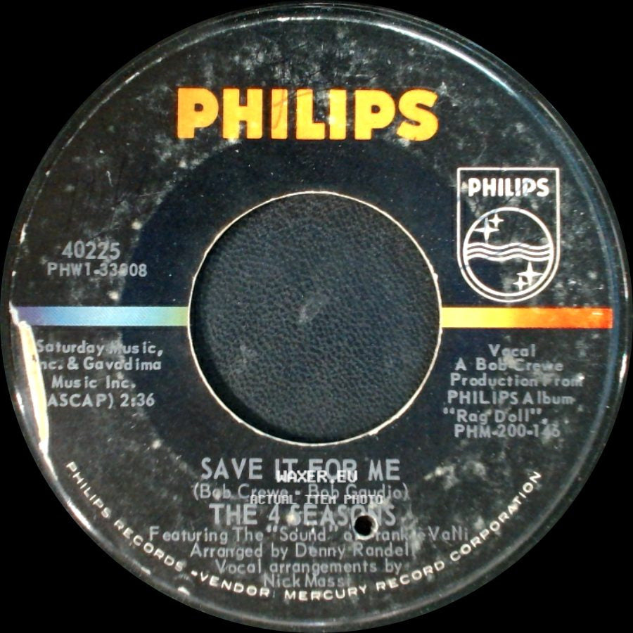 The 4 Seasons - Save It For Me / Funny Face side A