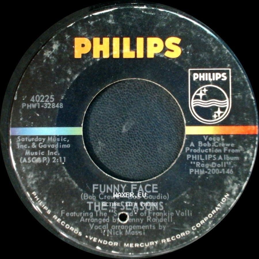 The 4 Seasons - Save It For Me / Funny Face side B