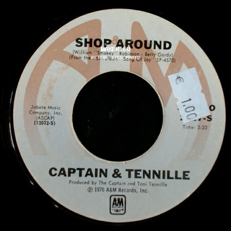 Captain & Tennille - Butterscotch Castle / Shop Around side B