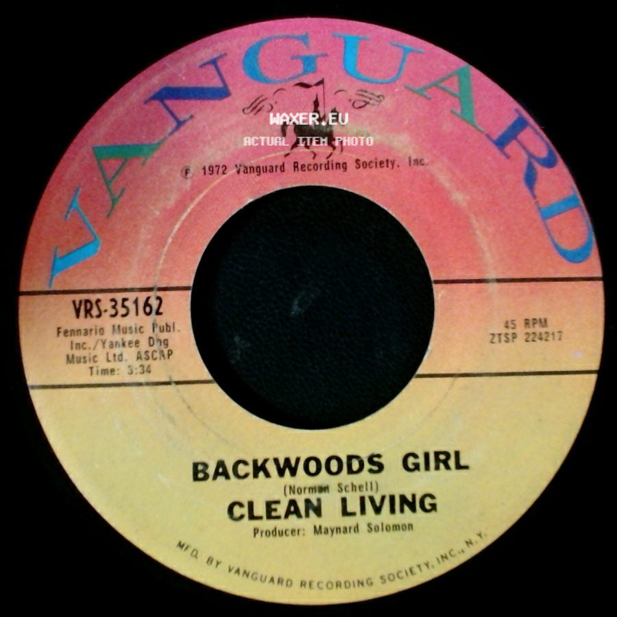 Clean Living - In Heaven There Is No Beer / Backwoods Girl Clean Living side B