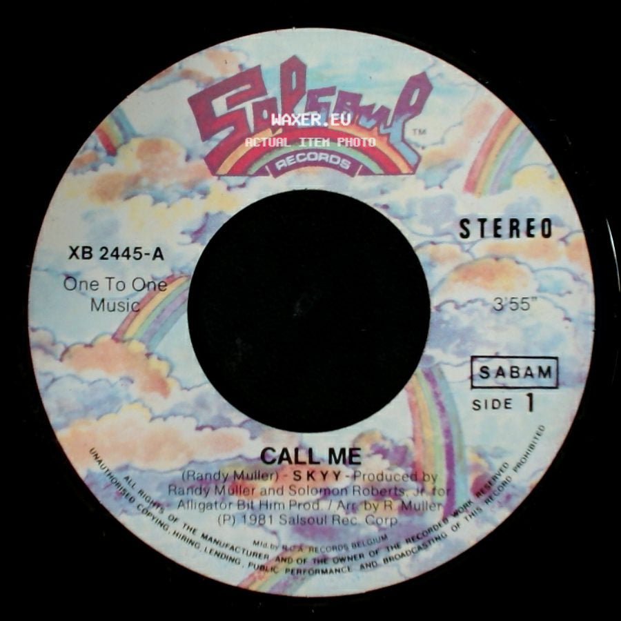 Skyy - Call Me / When You Touch Me side A