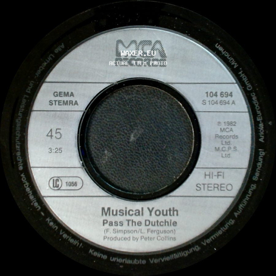 Musical Youth - Pass The Dutchie / Please Give Love A Chance side A