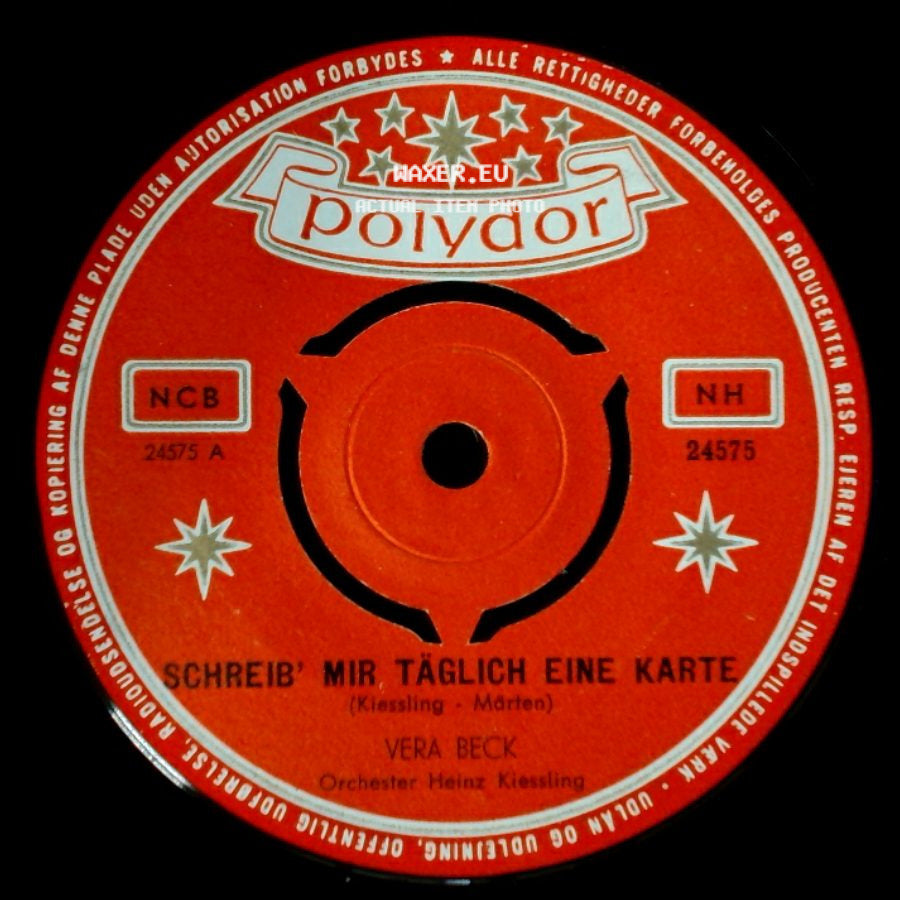 Vera Beck - Nummer 6, Nummer 7, Nummer 8 (The Nightingale Whosang Off Key) / Schreib' Mir Täglich Eine Karte side B