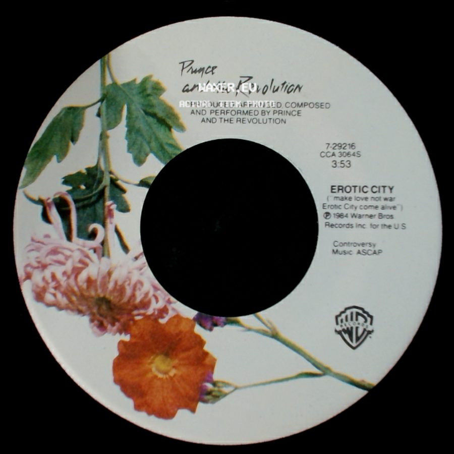 Prince And The Revolution - Erotic City (Make Love Not War) / Let's Go Crazy side A