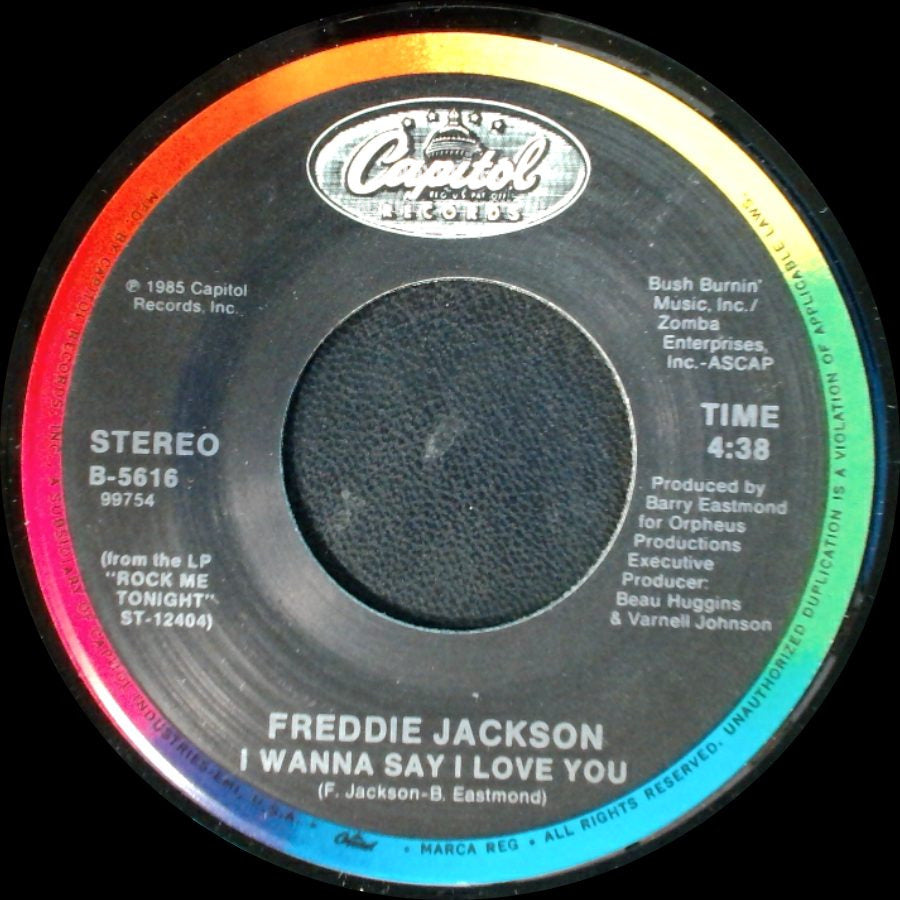 Freddie Jackson - Tasty Love / I Wanna Say I Love You side B