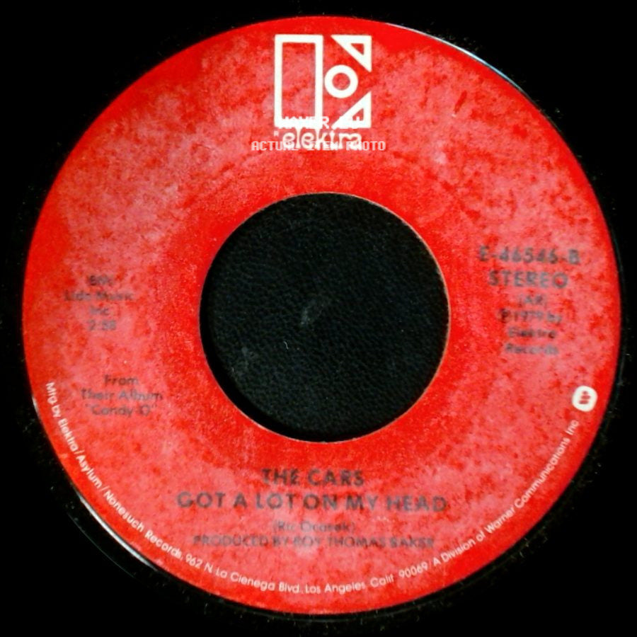 The Cars - It's All I Can Do / Got A Lot On My Head side B