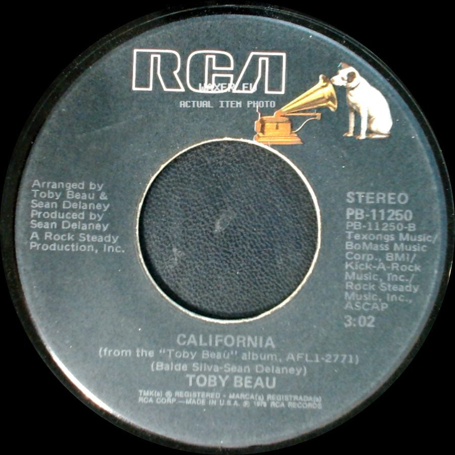 Toby Beau - My Angel Baby / California side B