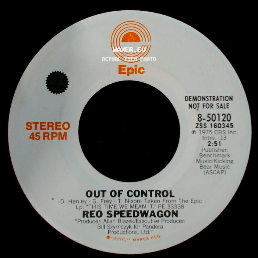 Reo Speedwagon - Out Of Control / Out Of Control side A