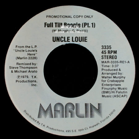Uncle Louie - Full Tilt Boogie (Pt. 1) / Full Tilt Boogie (Pt. 1) side B