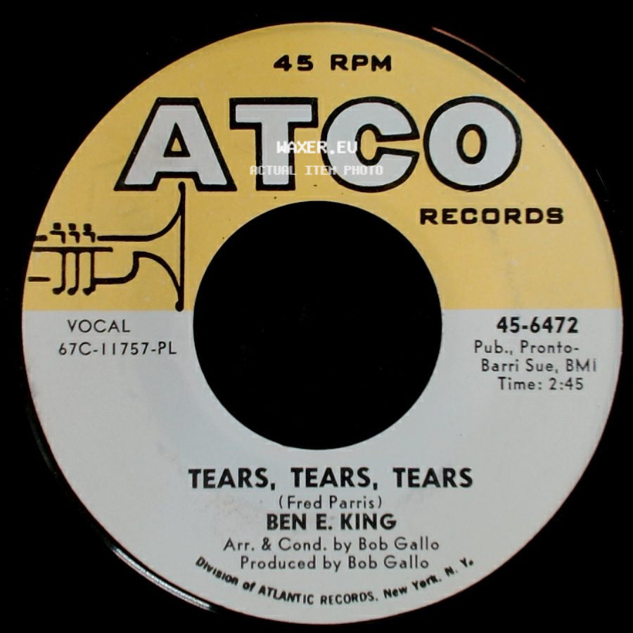 Ben E. King - A Man Without A Dream / Tears, Tears, Tears side B