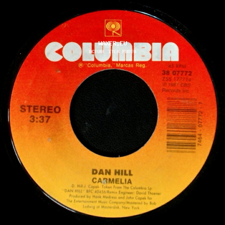 Dan Hill - Usa/Ussr / Carmelia side B