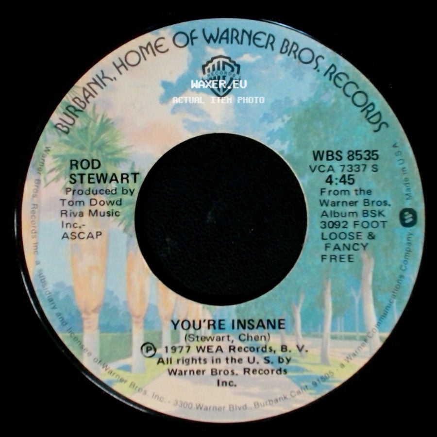 Rod Stewart - Hot Legs / You're Insane side B