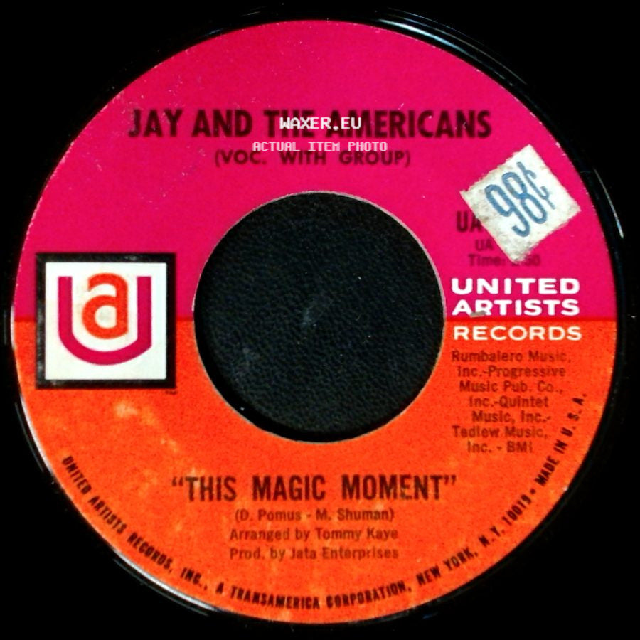 Jay And The Americans - This Magic Moment / Since I Don't Have You side A