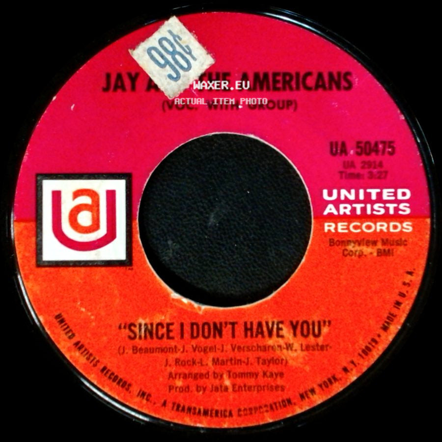 Jay And The Americans - This Magic Moment / Since I Don't Have You side B