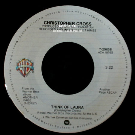 Christopher Cross - Words Of Wisdom / Think Of Laura side B