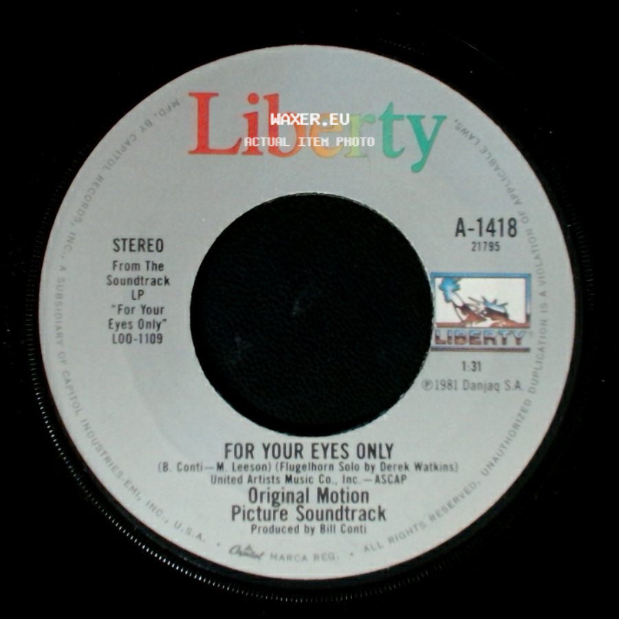 Sheena Easton - For Your Eyes Only / For Your Eyes Only side B