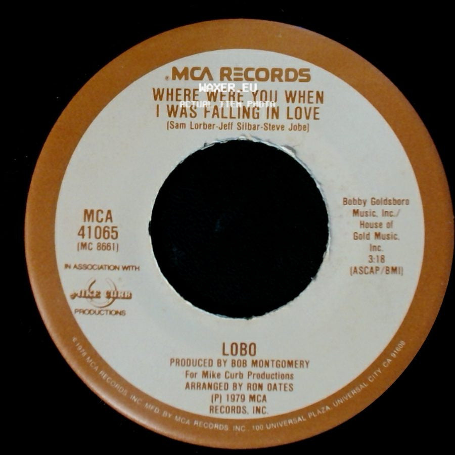Lobo - Where Were You When I Was Falling In Love / I Don't Wanna Make Love Anymore side A