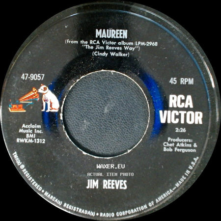 Jim Reeves - Maureen / I Won't Come In While He's There side A