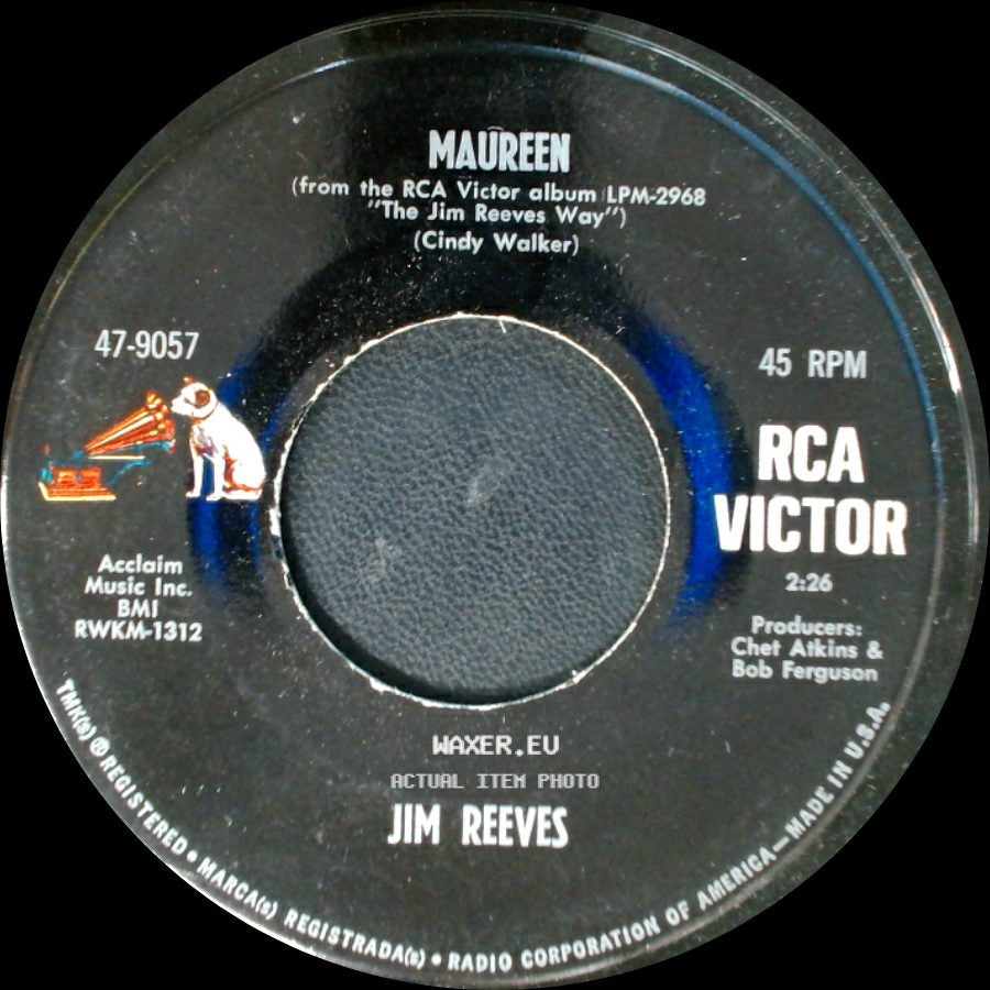 Jim Reeves - Maureen / I Won't Come In While He's There side A