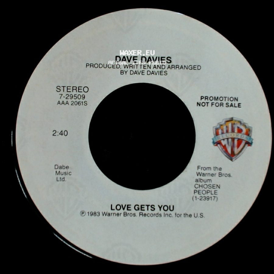 Dave Davies - Love Gets You / Love Gets You side B