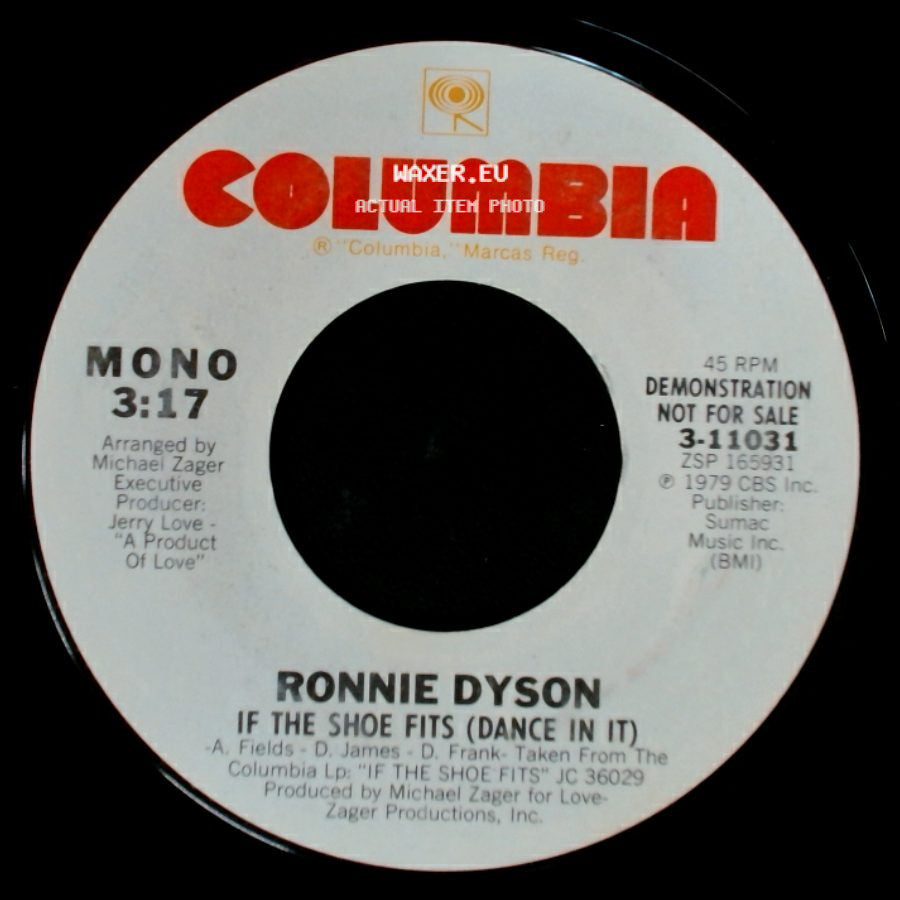 Ronnie Dyson - If The Shoe Fits (Dance In It) / If The Shoe Fits (Dance In It) side B