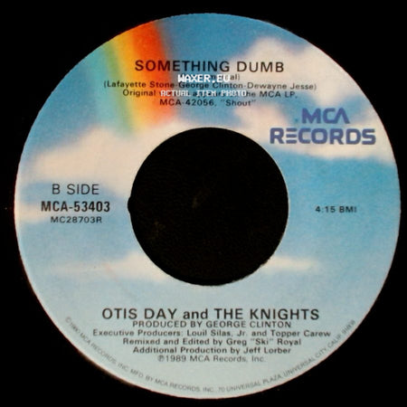 Otis Day And The Knights - Something Dumb / Something Dumb (Instrumental) side B