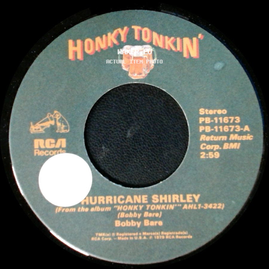Willie Nelson / Bobby Bare - Crazy Arms / Hurricane Shirley side B