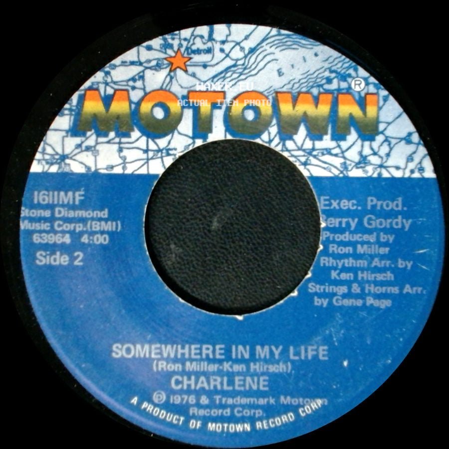 Charlene - I've Never Been To Me / Somewhere In My Life side B