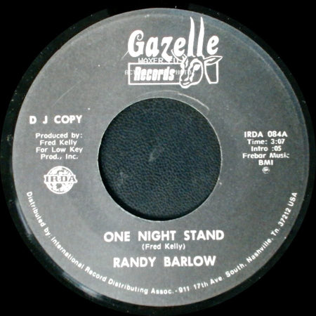 Randy Barlow - One Night Stand / One Night Stand side B