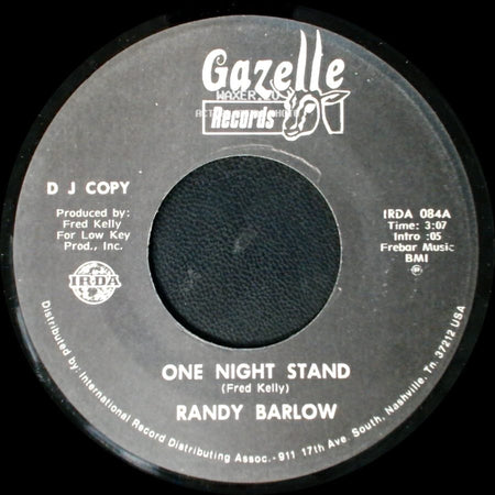 Randy Barlow - One Night Stand / One Night Stand side B