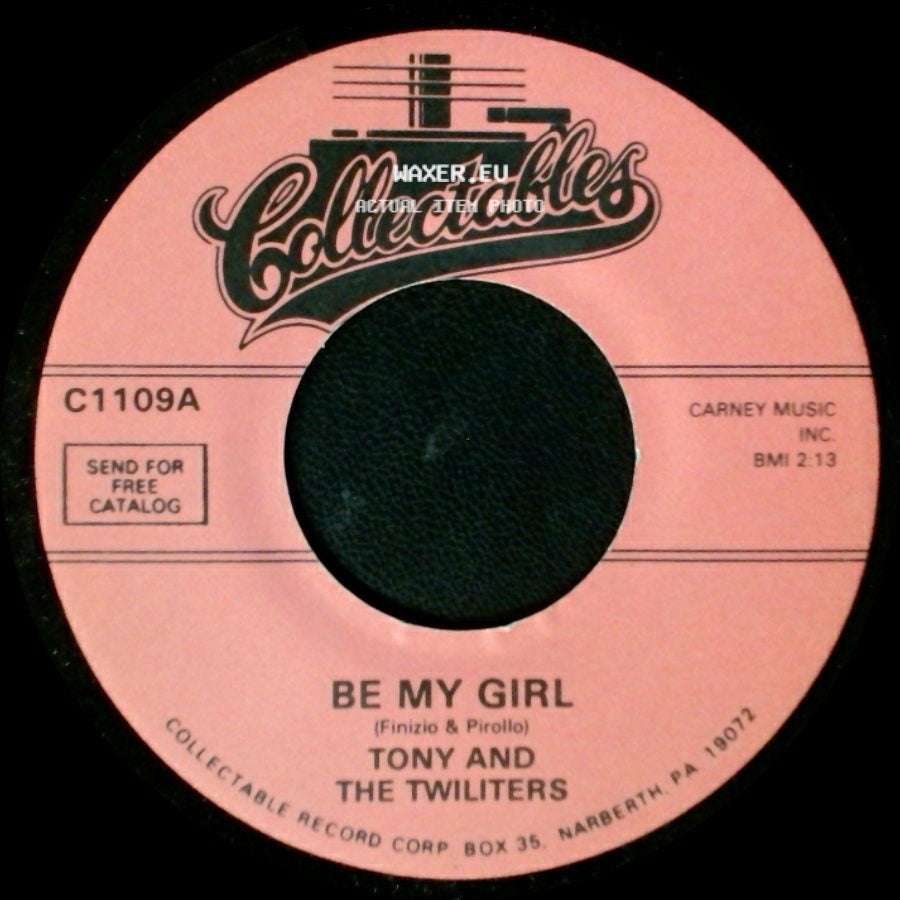 Tony & The Twiliters / Tony And The Twiliters - Did You Make Up Your Mind / Be My Girl side B