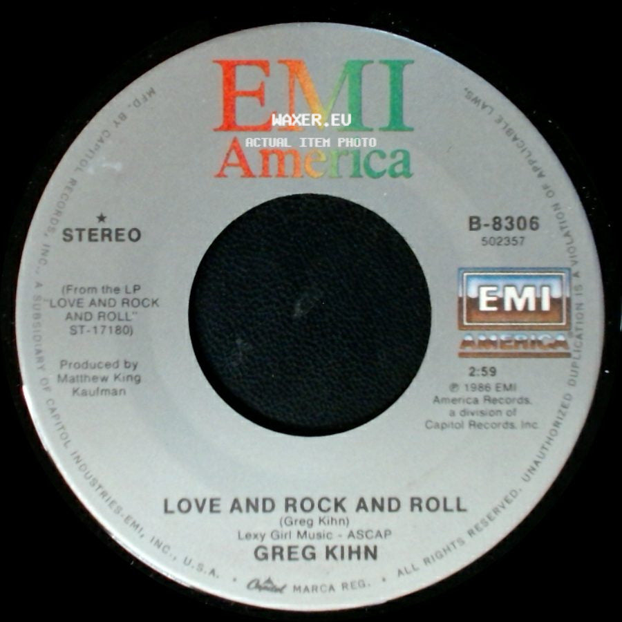 Greg Kihn - Love And Rock And Roll / Paint You A Picture side A