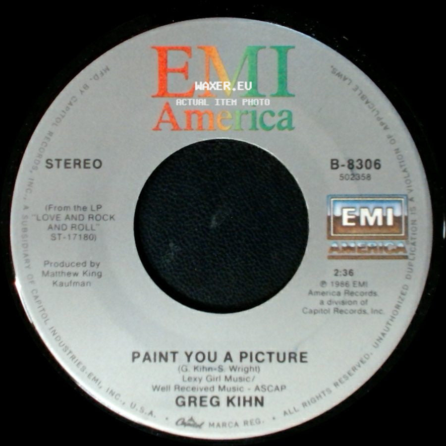 Greg Kihn - Love And Rock And Roll / Paint You A Picture side B