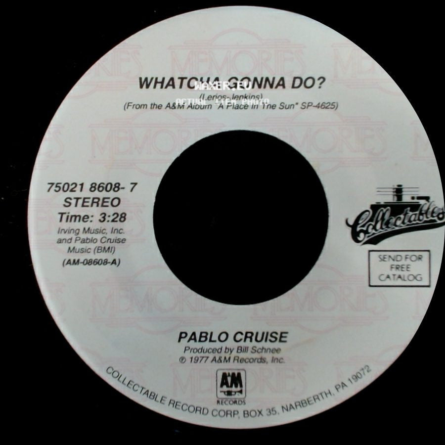 Pablo Cruise - Whatcha Gonna Do? / A Place In The Sun side A