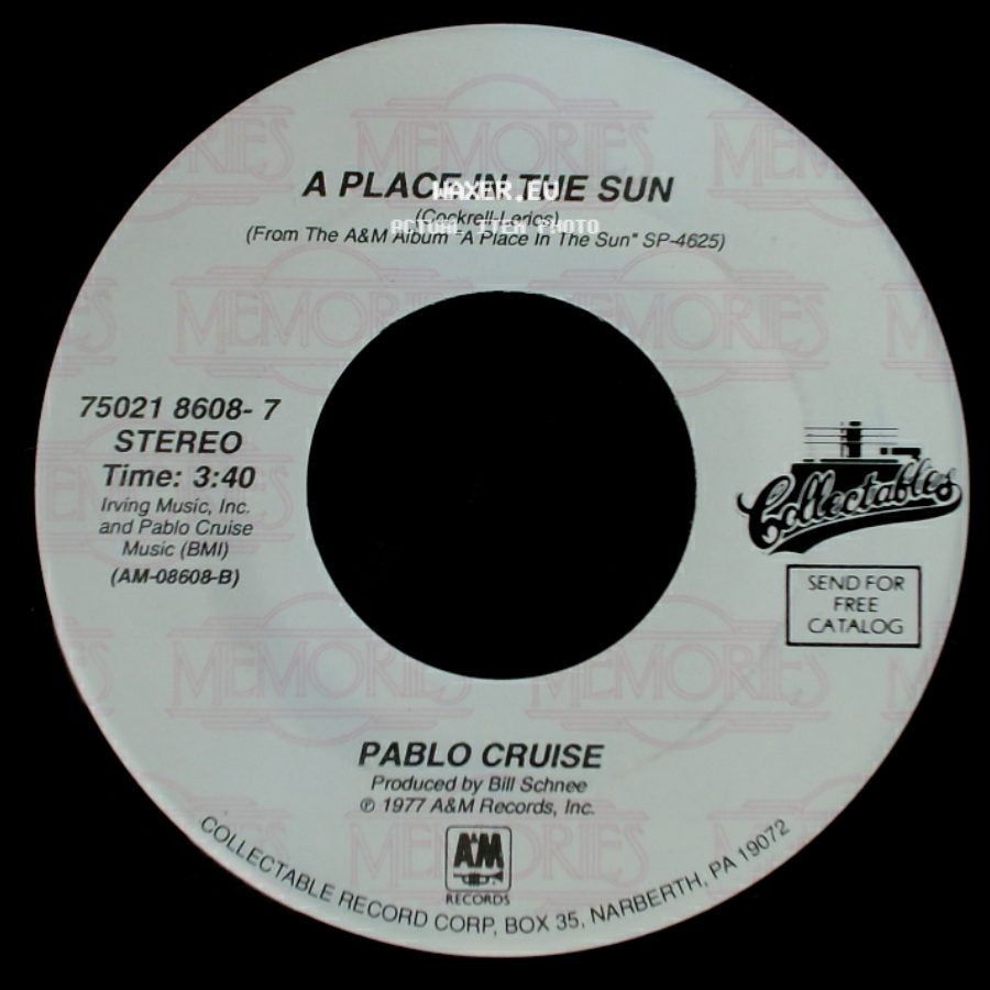 Pablo Cruise - Whatcha Gonna Do? / A Place In The Sun side B