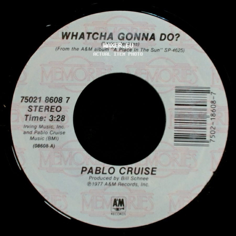 Pablo Cruise - Whatcha Gonna Do? / A Place In The Sun side A