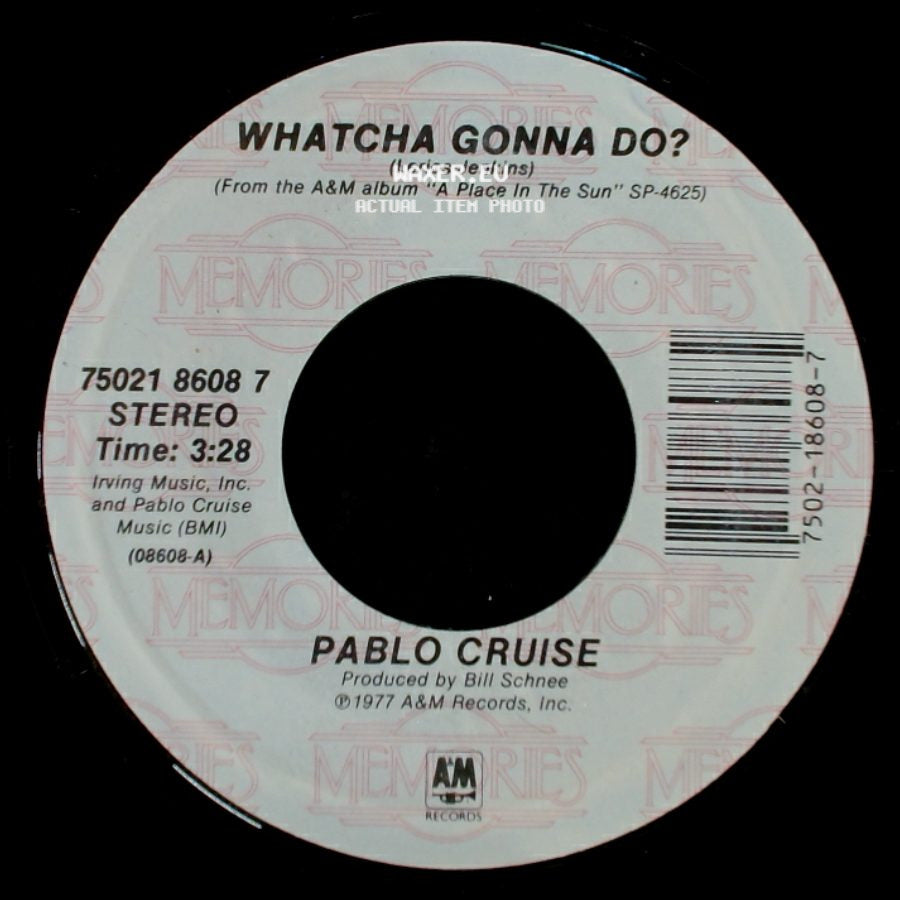 Pablo Cruise - Whatcha Gonna Do? / A Place In The Sun side A