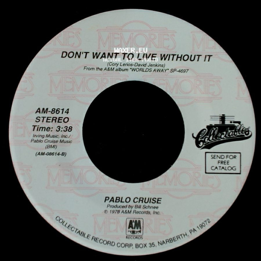 Pablo Cruise - Love Will Find A Way / Don't Want To Live Without It side B