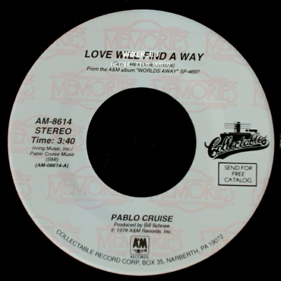 Pablo Cruise - Love Will Find A Way / Don't Want To Live Without It side A