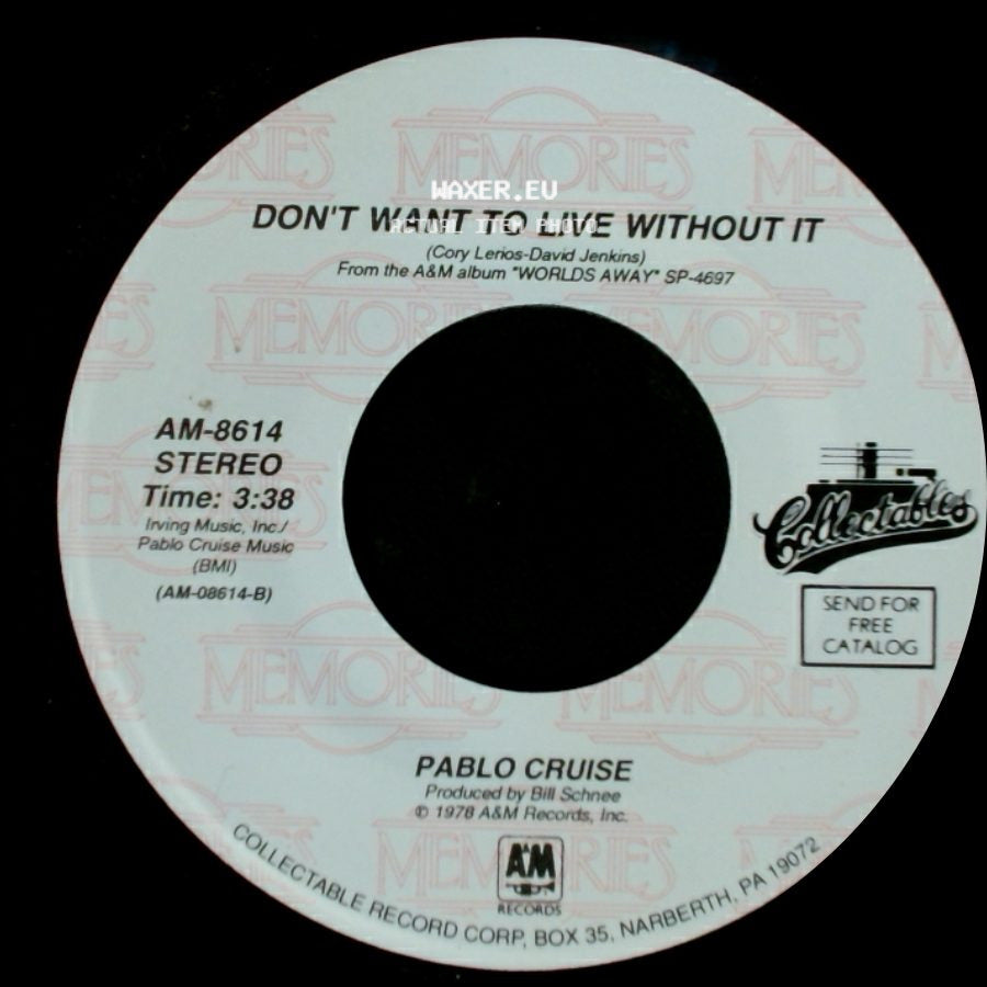 Pablo Cruise - Love Will Find A Way / Don't Want To Live Without It side B