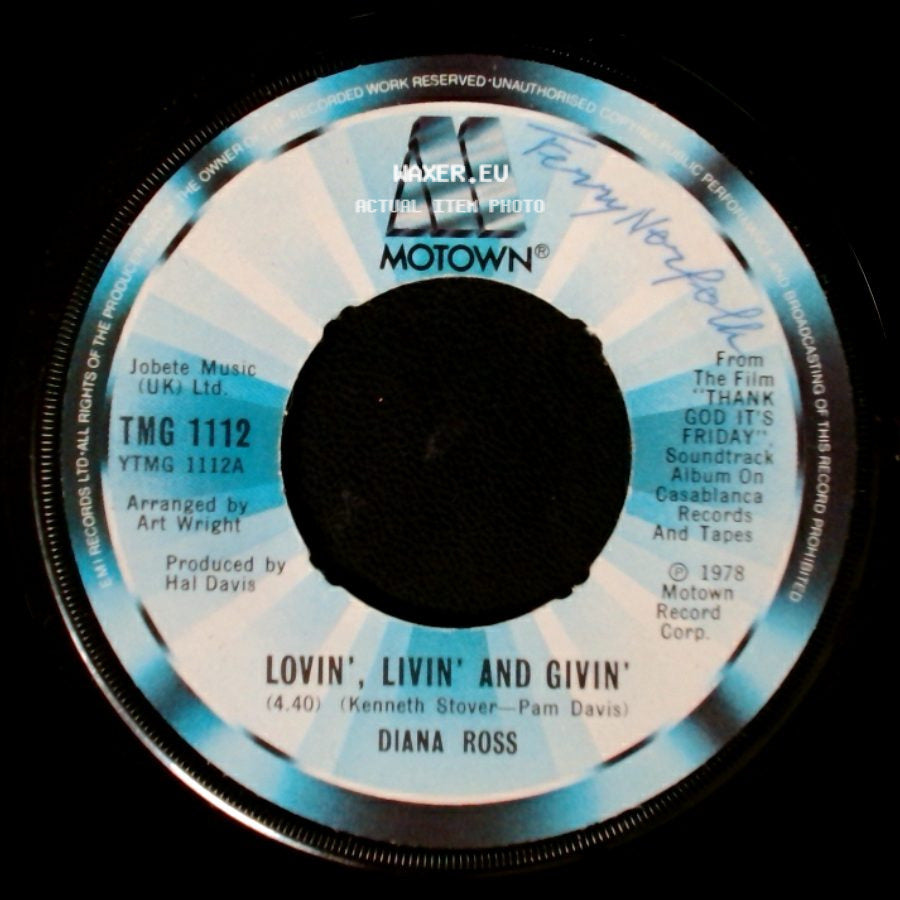 Diana Ross - You Got It / Lovin', Livin' And Givin' side B