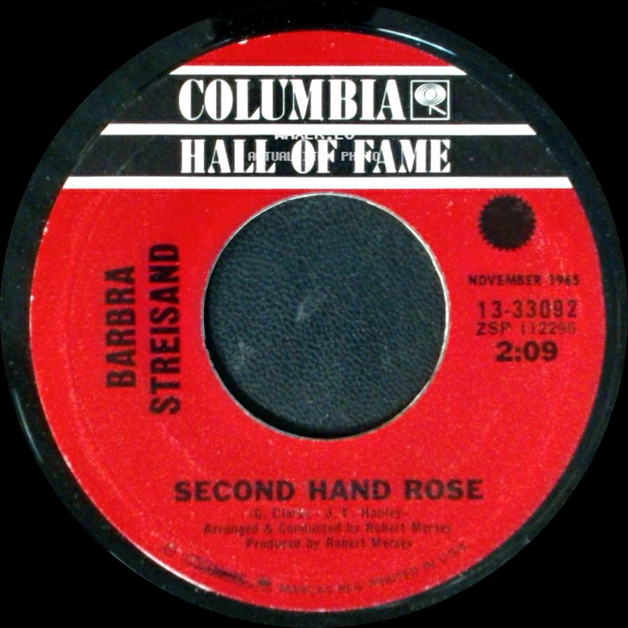 Barbra Streisand - Second Hand Rose / Second Hand Rose side B