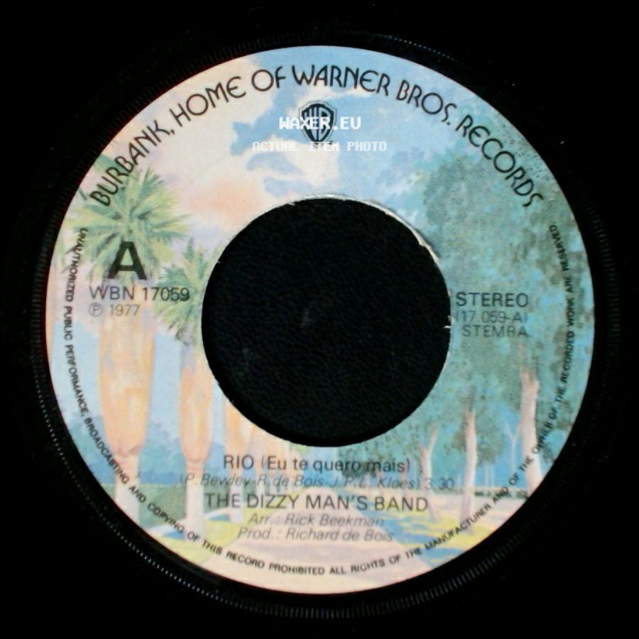 The Dizzy Man's Band - Rio (Eu Te Quero Mais) / Booze & Bad Women side A