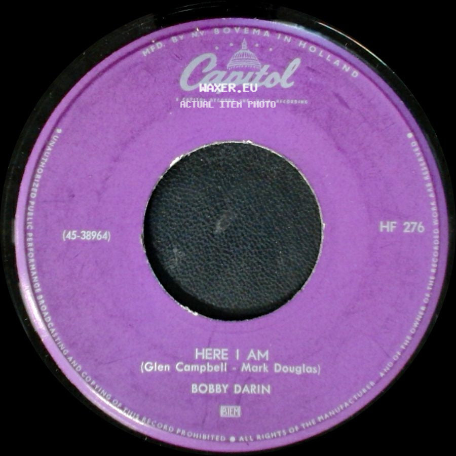 Bobby Darin - Here I Am / Oh Lonesome Me side A