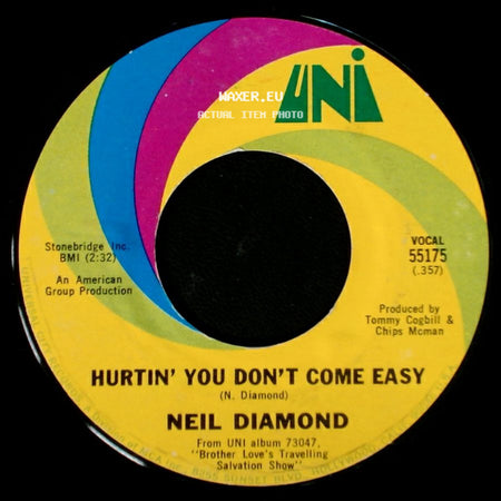 Neil Diamond - Holly Holy / Hurtin' You Don't Come Easy side B
