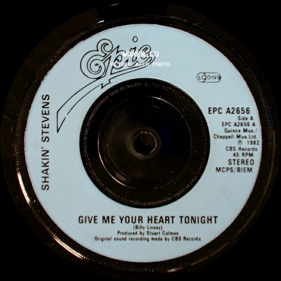 Shakin' Stevens - Give Me Your Heart Tonight / Thinkin' Of You side A