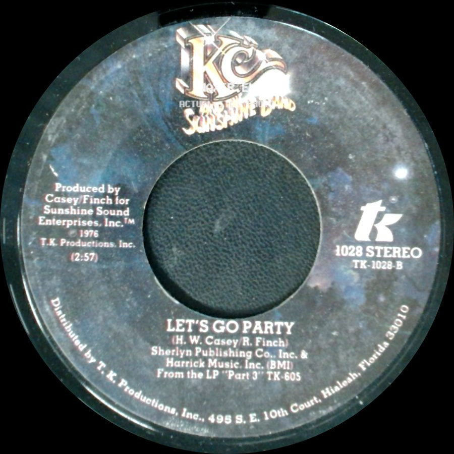 Kc And The Sunshine Band - It's The Same Old Song / Let's Go Party side B