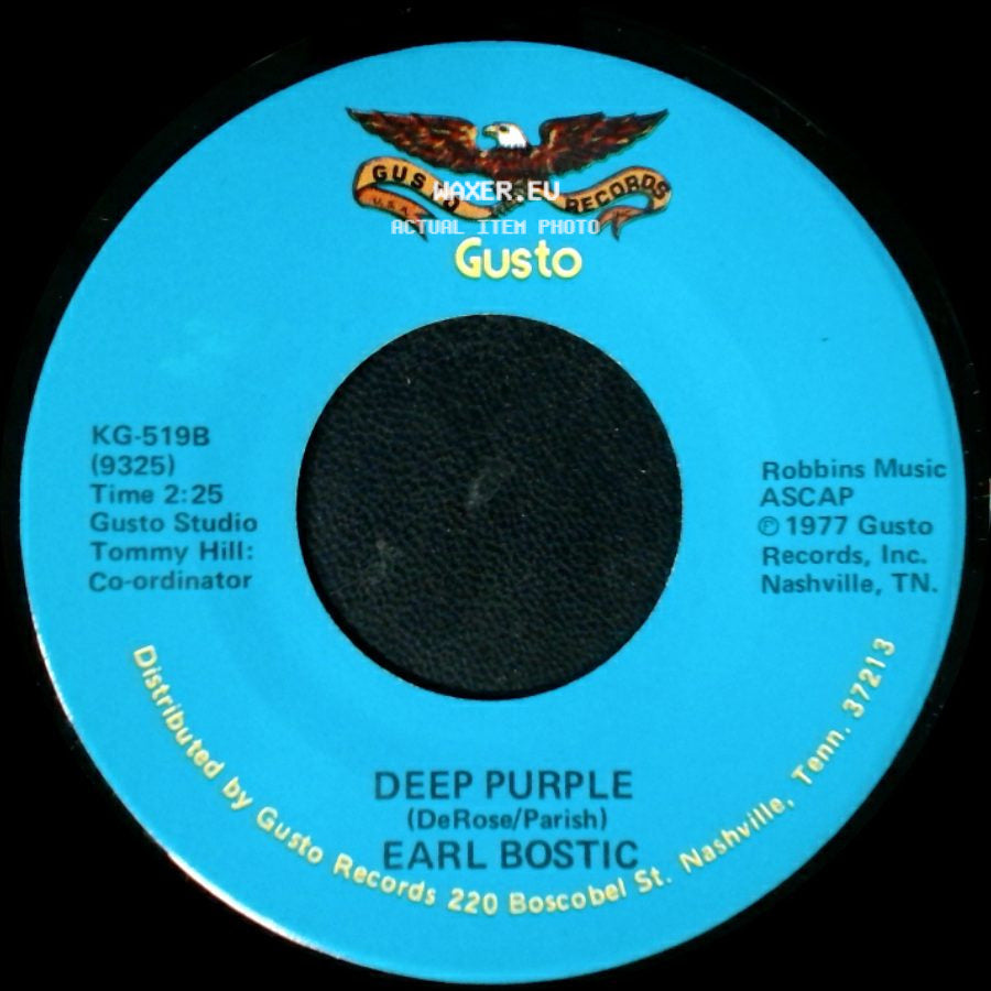 Earl Bostic - Deep Purple / Smoke Rings side A